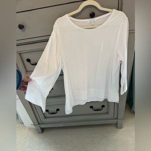 Habitat White 3/4 Sleeve Top Medium